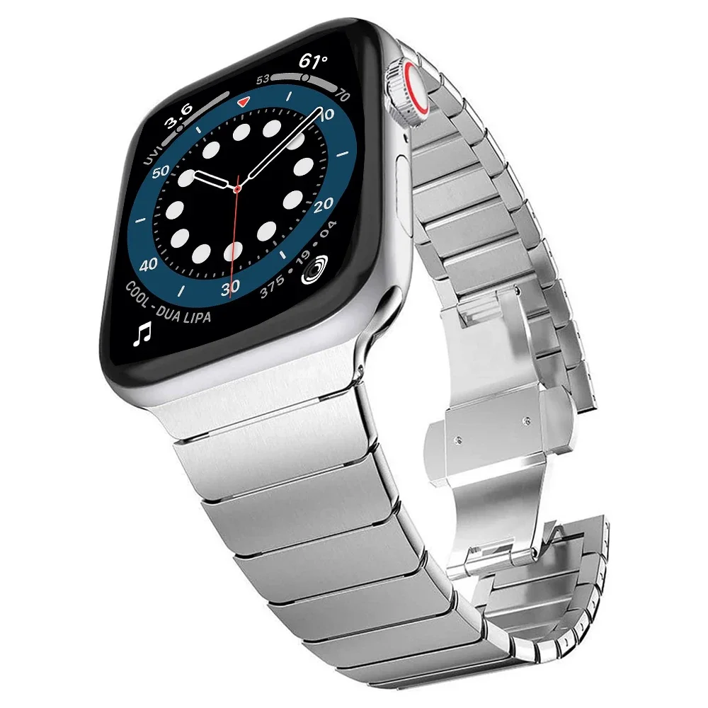 Sleek Stainless Steel Metal Strap