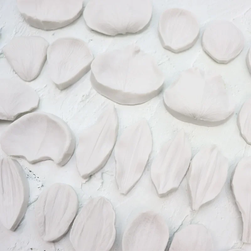 Silicone Mold Simulation Leaves Series Petal Veiner Silicone Mold Chocolate Fondant Gumpaste Sugar Clay Flower Drip Resin Mould CakeTools