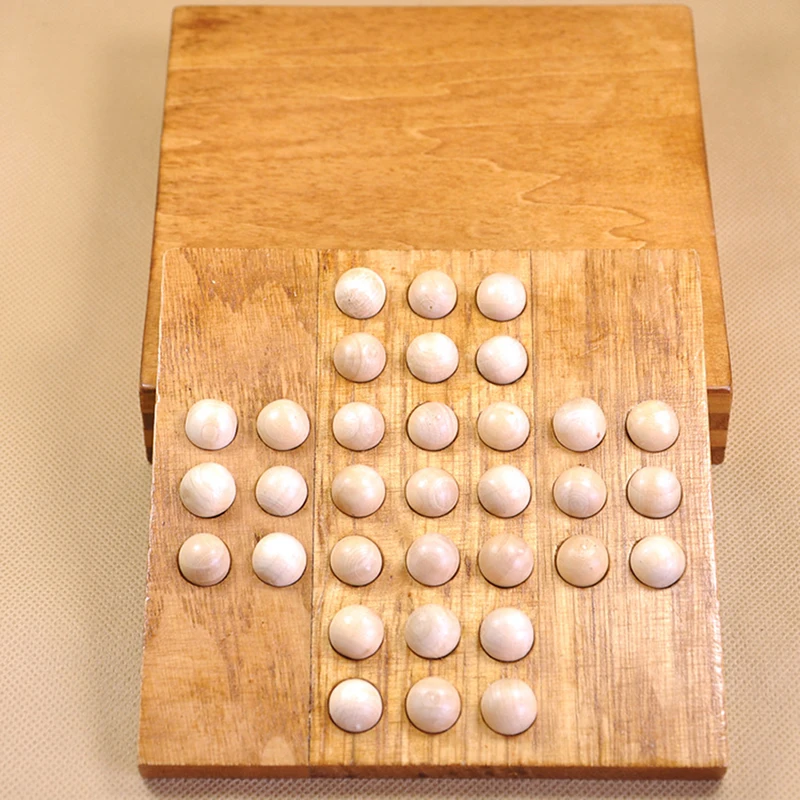 Adult Classical Educational Toys Europe Board Game Single Chess Peg Solitaire Di