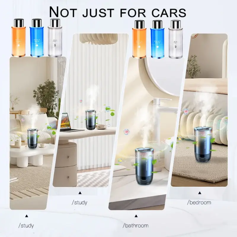 Car Perfume Diffuser Smart Car Air Diffusers Adjustable Concentration 50ml Essential Oil Diffuser Rechargeable Car Fragrance - Image 2