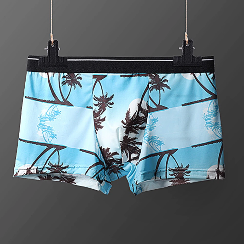 

Briefs Mens Underwear Soft Pouch Underpants Boxer Briefs Breathable Comfort Elastic Ice Silk Knickers Lingerie