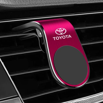 حامل هاتف محمول للسيارة مغناطيسي دائري، ملحق مغناطيسي لسيارة Toyota Rav4 Yaris Hilux Auris Verso - Image 2