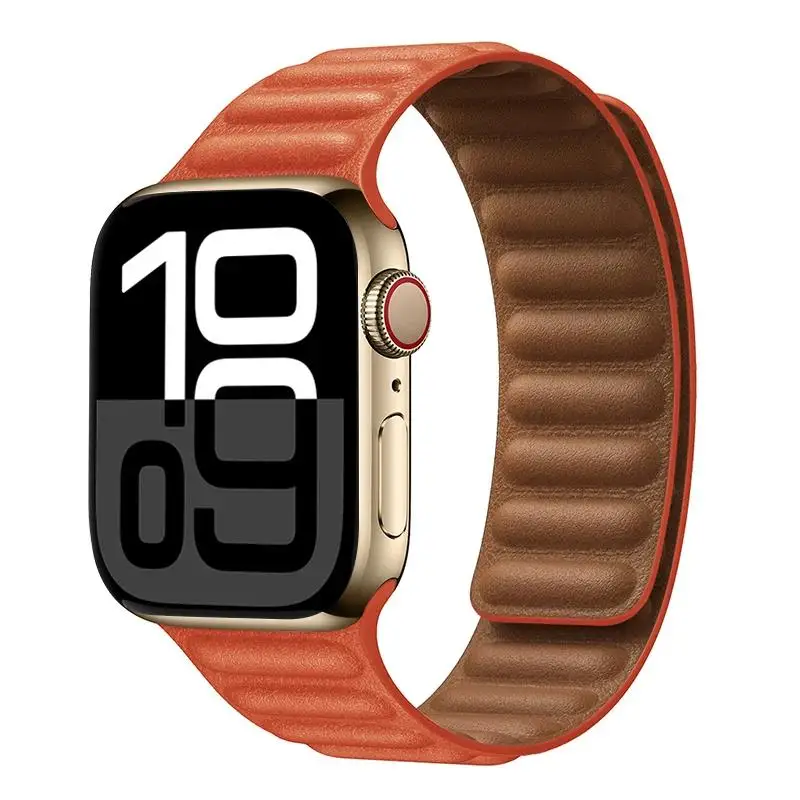 ตัวเลือกสินค้า สายหนังแท้ Apple Watch สายแม่เหล็ก รองรับหลายขนาด