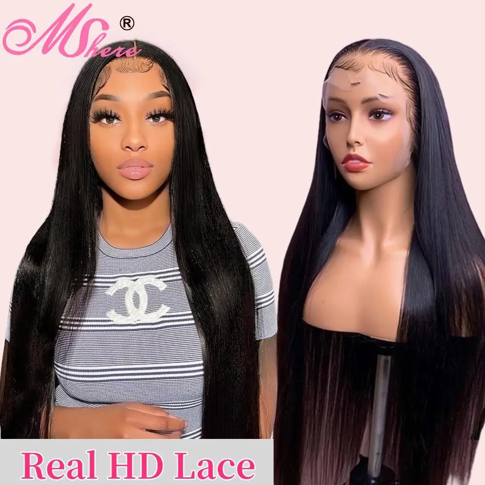 

13x6 HD Lace Frontal Wig Straight Lace Front Wigs Human Hair 13x4 Lace Frontal Wig Remy Hair Extensions For Women 32 34 Inch
