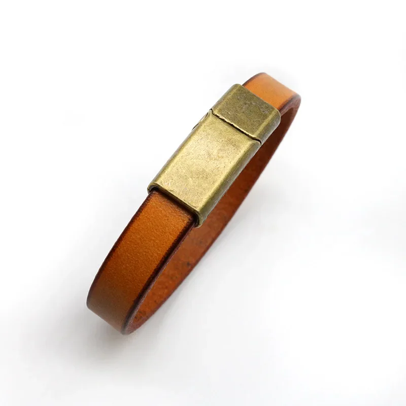 Classic Punk Male Bracelet Hip Hop Rock Retro Wild Men's Genuine Leather Bracelet Men Bangle Charm Cuff Jewelry Bracelet Jewelry