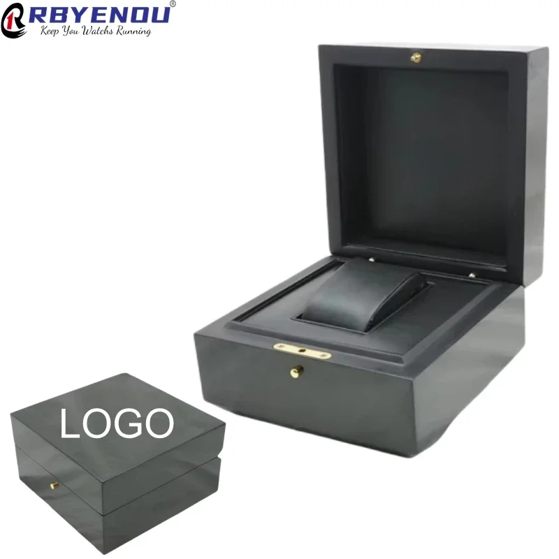 Solid Wood Watch Case Box High End Customization Personal Company Brand Automatic Watch Packaging Storage Box