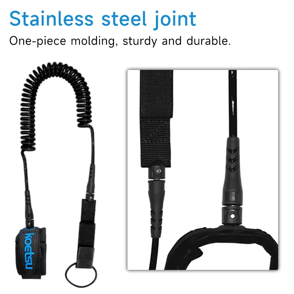 Surfing Safety Foot Rope Boat Safety Paddle Stand Up Paddle Surfing Leash Safety TPU Hand Rope For Surfboard Surfing Accessories