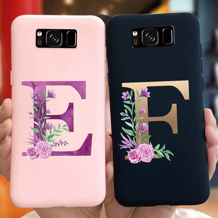 Simpatica Custodia Per Lettere Per Samsung Galaxy S8 Custodia Per Telefono Samsung S8 + Custodia Morbida In Silicone Tpu Per Funda Samsung S8 S 8 Plus