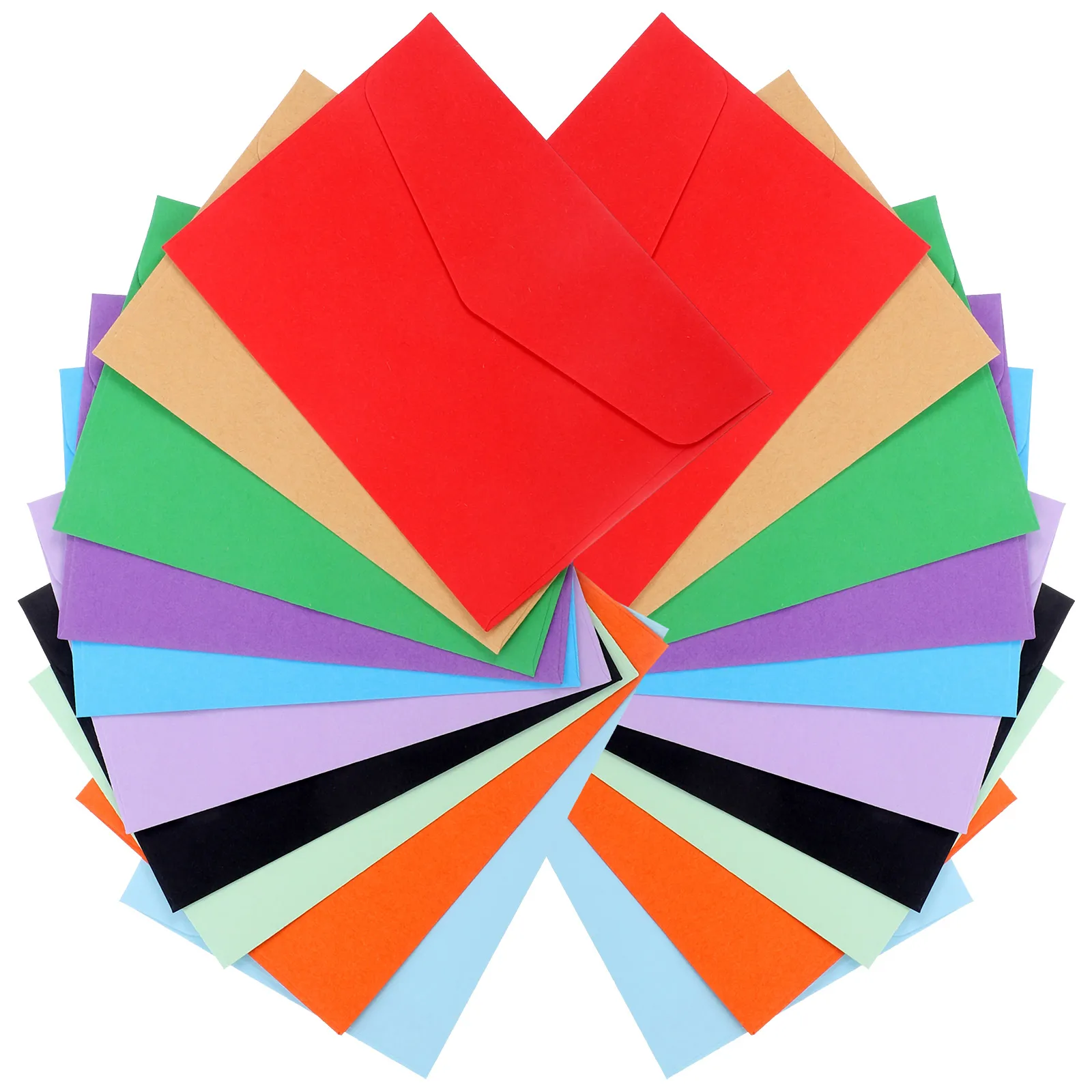 60pcs 컬러 작은 봉투 셀프 씰 카드 돈 초대장 웨딩 사이즈 선물 코인 키 현금 저장 봉투-Freehip.co.kr