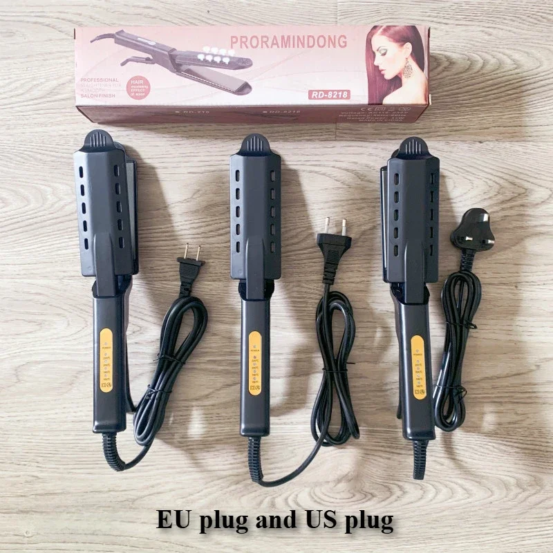 Electric Hair Straightener Hair Straightening Bangs Portable Steam Straightener for Home Splint Constant Temperature 4 Gears