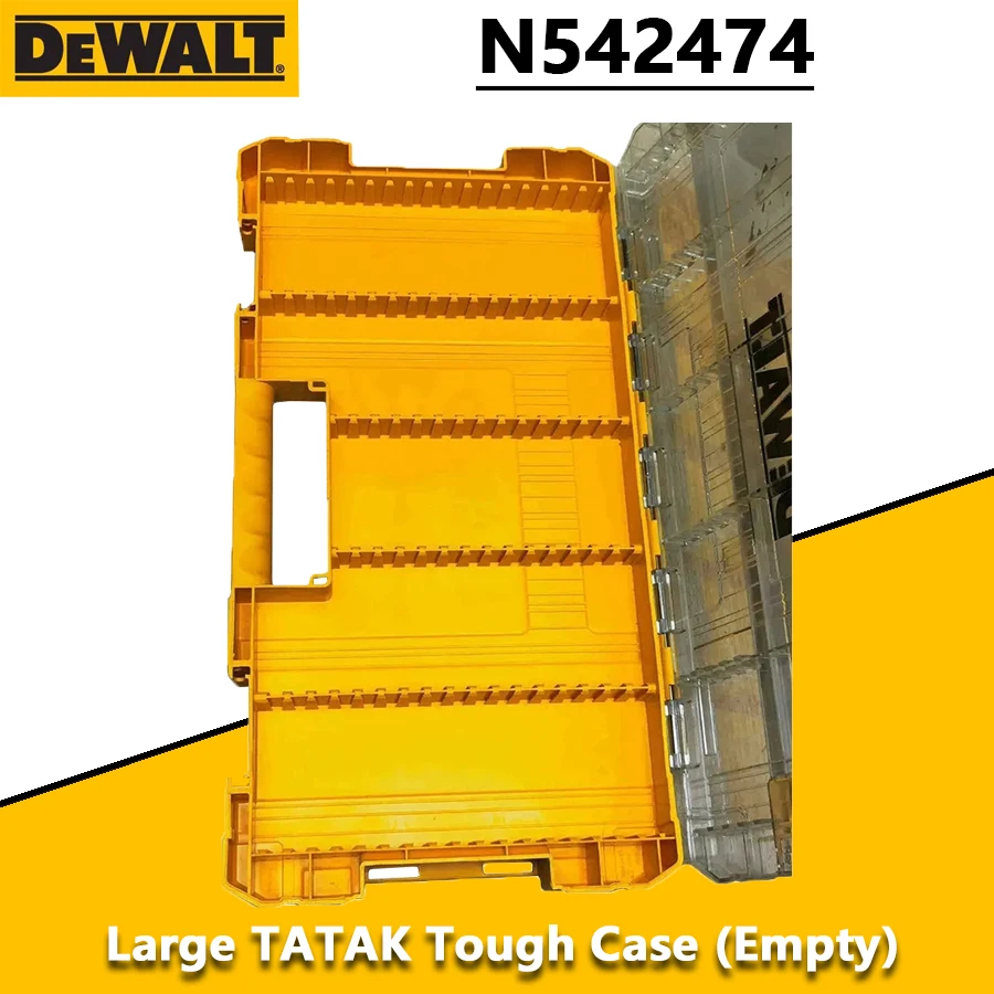 DEWALT N542474 Large Tough Case Empty Screwdriver Bit Parts Storage Box Power Tool Accessories 5