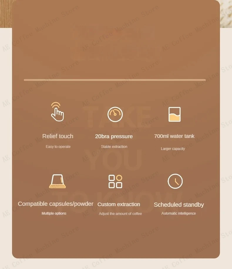Description Picture 4 of itemCapsule Coffee Machine Household Multifunctional Capsule Coffee Machine Portable Espresso Capsule Coffee Machine