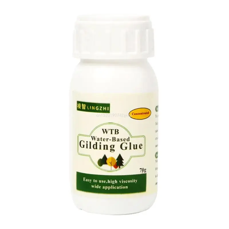 Portable Gilding 70ml Water-based Gilding Adhesive Safe Gold Leaf Adhesive