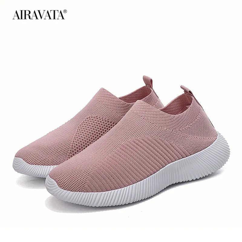 

Women's Sports Shoes Lightweight Breathable Mesh Flying Woven Running Shoes Large Size