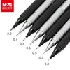 M&G Metal Mechanical Pencil Set with Refills Black Silver 0.3,0.5,0.7,0.9mm Art Drawing Sketch 2B Pencils Student Writing Tools 1