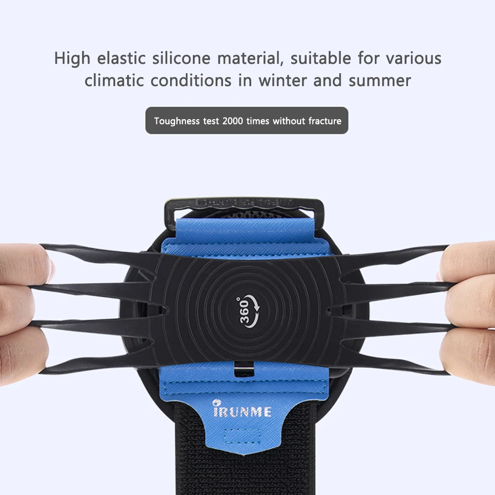 Outdoor Sports Wristband Phone Holder for iPhone 12 11 Pro Samsung Huawei Removable Rotating Armband Cell Phone Holder Arm Bag mobile phone armband phone arm band phone armband sports arm bag fitness arm bag