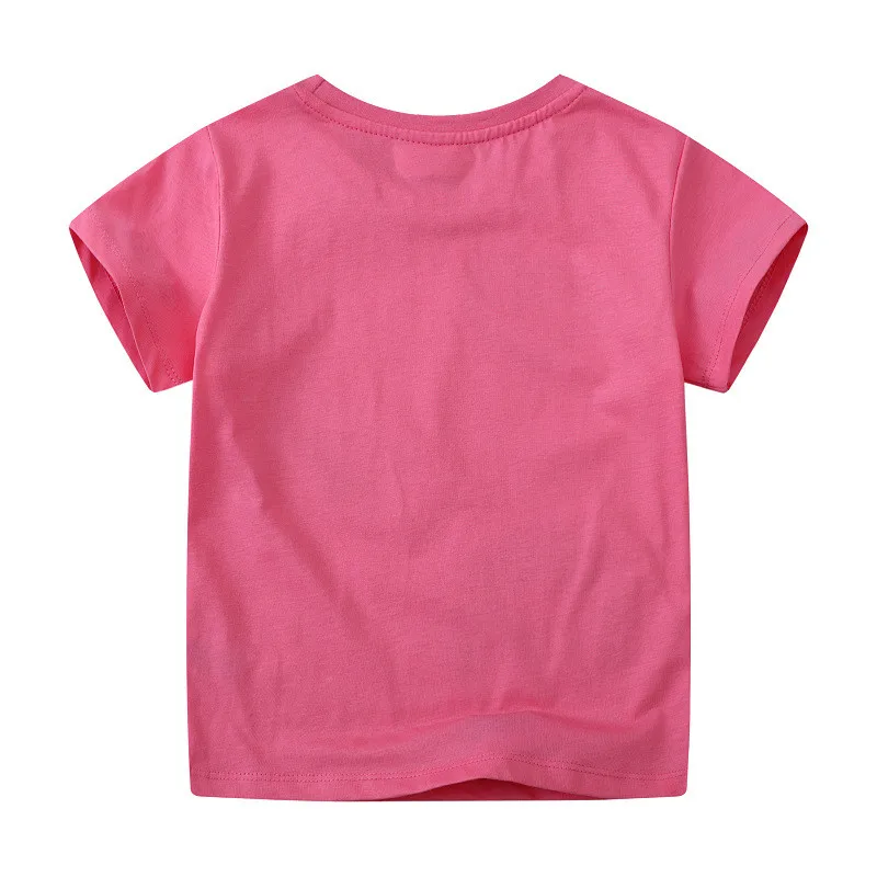 Jumping Meters 2-7T Rainbow New Designs Girls T Shirts Summer Children's Clothes Short Sleeve Kids Tees Tops Baby Costume Shirt 2