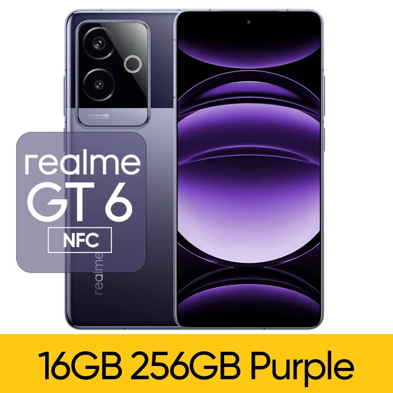 Realme-gt-スマートフォン,6 5g,オリジナル,snapdragon 8,gen 3
