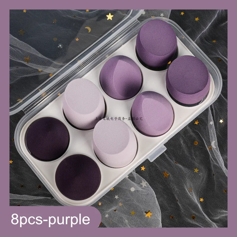 8pcs purple and box