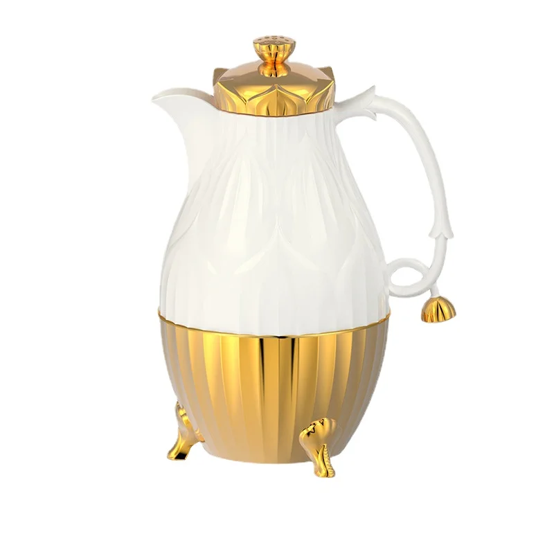 

Golden Arabic coffee pot hand-held 1000ML insulated water bottle kawaii water bottle