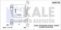 344735 Per Radiatore Turbo (Destro) Touareg 5.0Tdi V10 4.2Tdi V8 Tdi V8 Tdi Motore