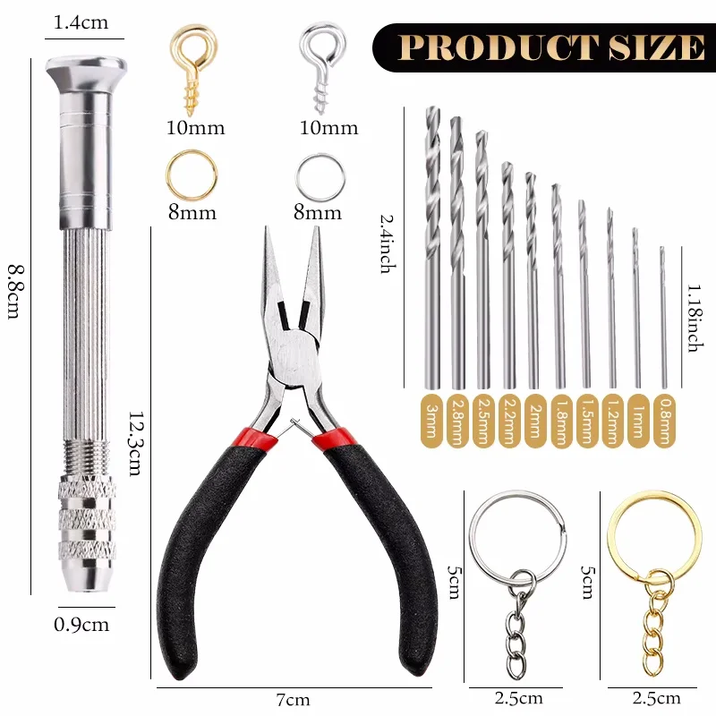 Deluxe Keychain Crafting Set: Premium Clips, Rings, Hooks, and Chains