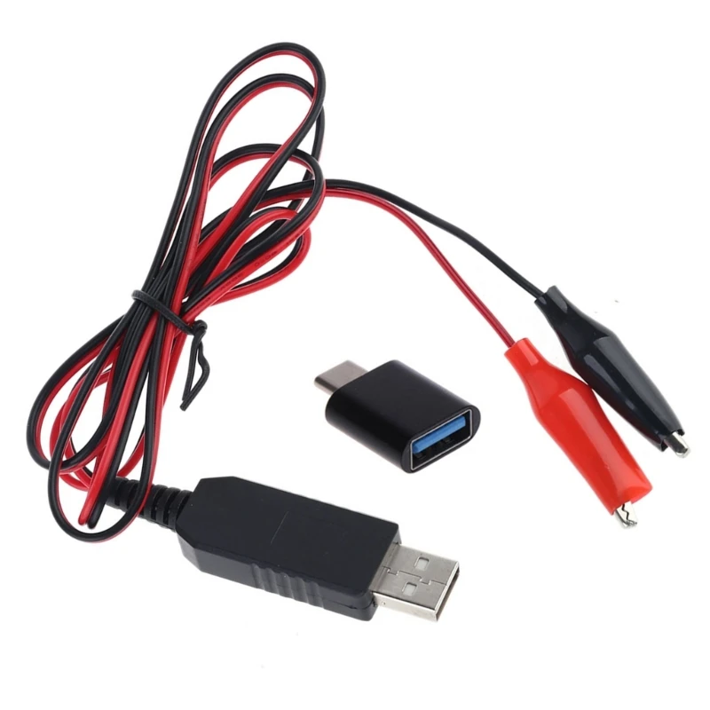 AA AAA Battery Type C USB 5A to DC 3V Eliminator Power Supply Adapter Cable Replace 2x AA 1.5V Battery for Radio Toy