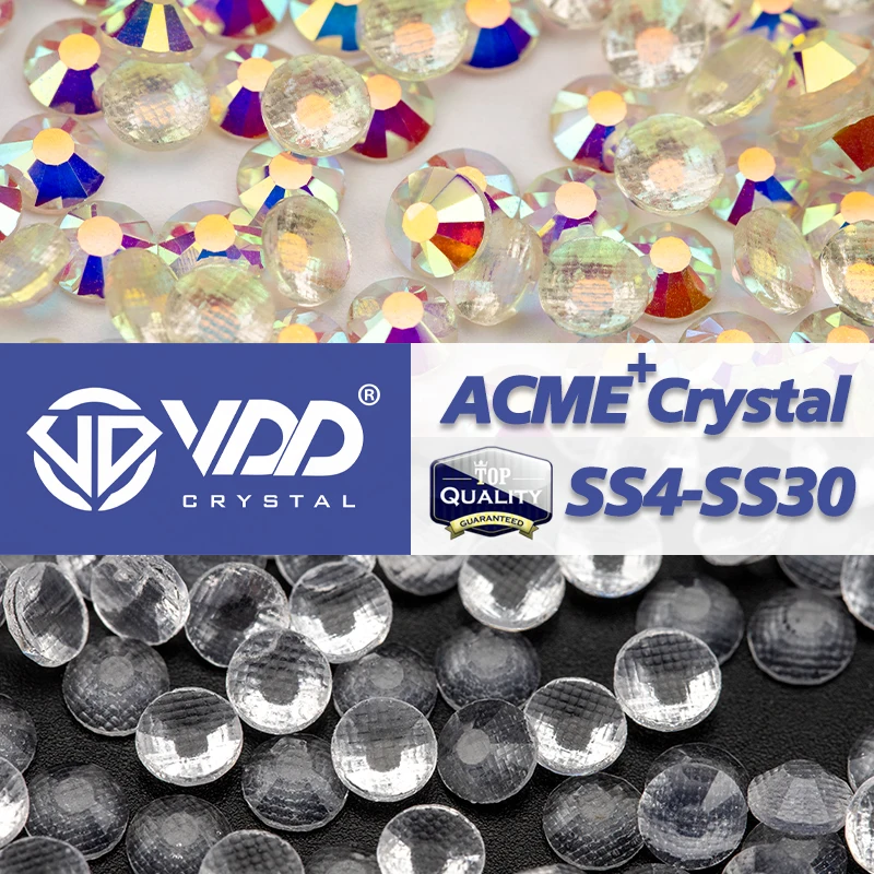 

VDD Crystal TRA HFT/Crystal HFT AAAAA Top Quality Glass Hotfix Rhinestones Crystal Flatback Strass Glitter 3D Stones Accessories