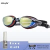 Adult Kids Swimming Glasses Myopia Goggles glasses with Degree,Replacable Nose Frame and Anti-fog Spray 1