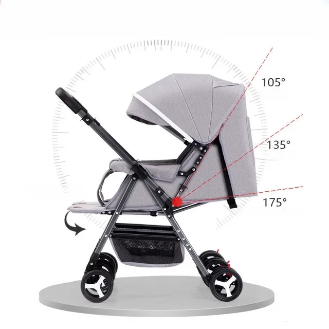 Portable Twin Baby Stroller 5