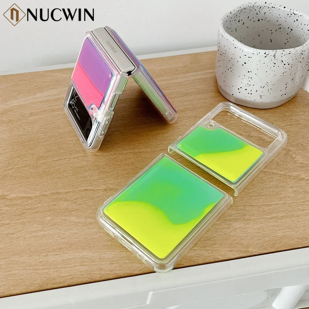 Luminous 3D Quicksand Shockproof Liquid Phone Case - Fashionable and Cool Back Cover