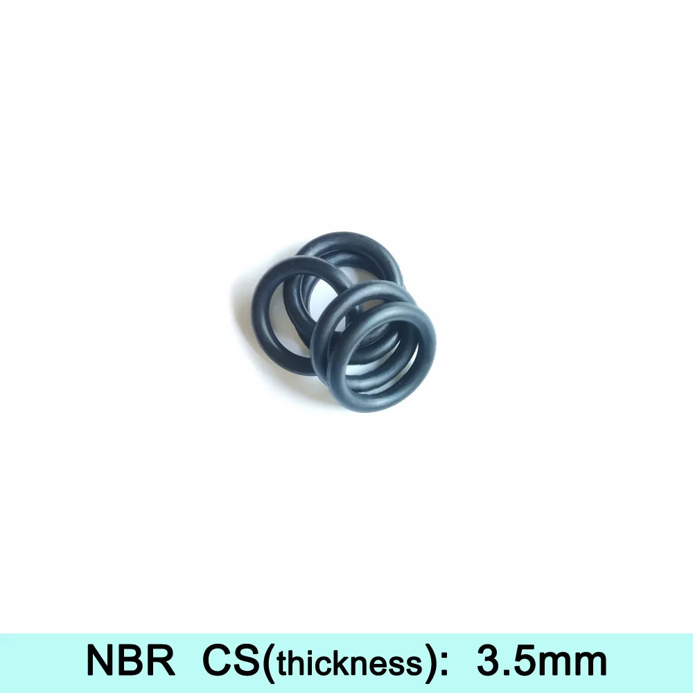 

5-20pcs/Lot NBR Rubber Seals Gaskets CS 3.5mm(Thickness) O Rings Seal Ring Washer Nitrile Butadiene Rubber Size:OD*ID*CS