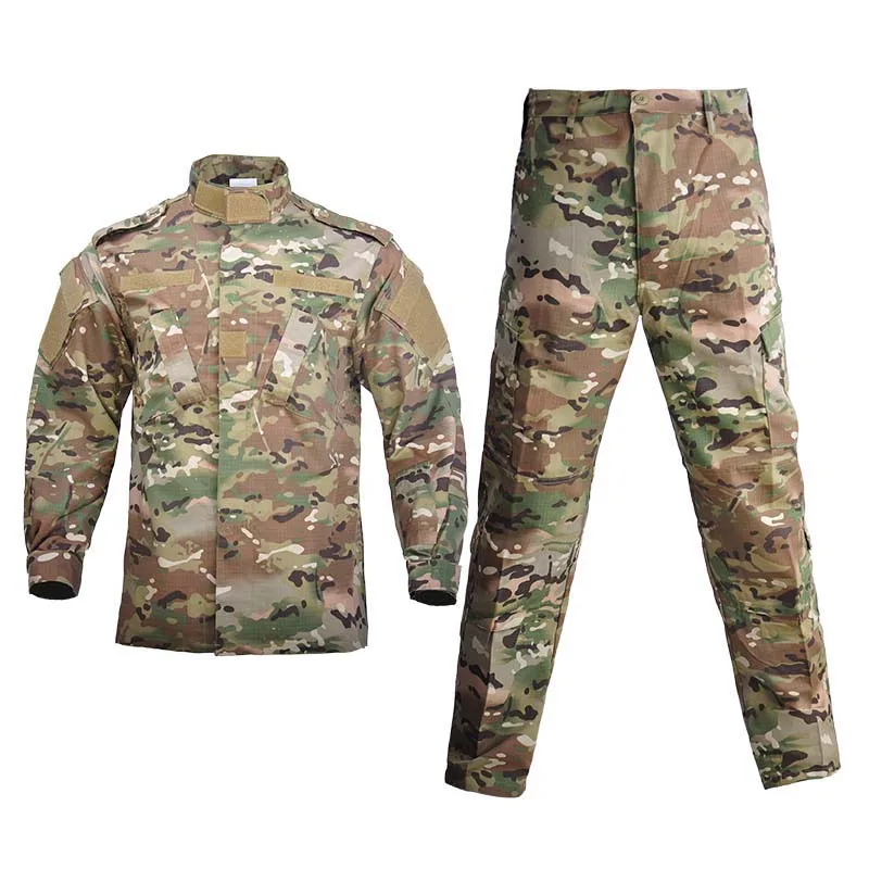 Multicam Camo Männlichen Sicherheit Kampf Uniform Einheitliche Taktische Kampf Jacke Spezielle Kraft Training Armee Kleidung Safari Anzug Hosen