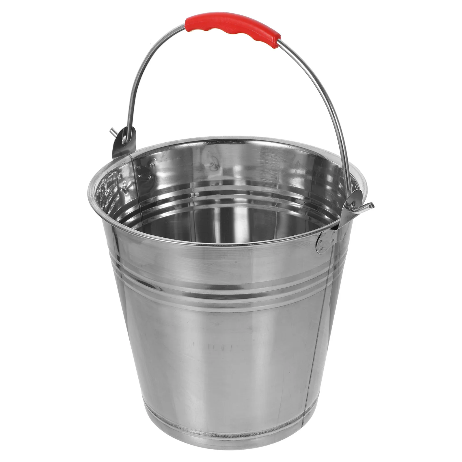 

Iron Storage Bucket Large Capacity Iron Bucket Handle Design Charcoal Organizer