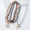 ZAA Luxury Women Jewelry 2025 Trend Vintage Irregular Pendant Multilayer Handmade Beaded Chain Necklaces Fashion Accessories 6