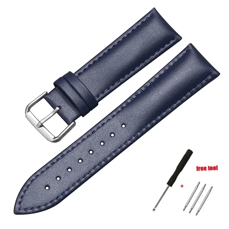 Elegant Leather Watch Band - Soft Replacement Strap for Men & Women Wristwear