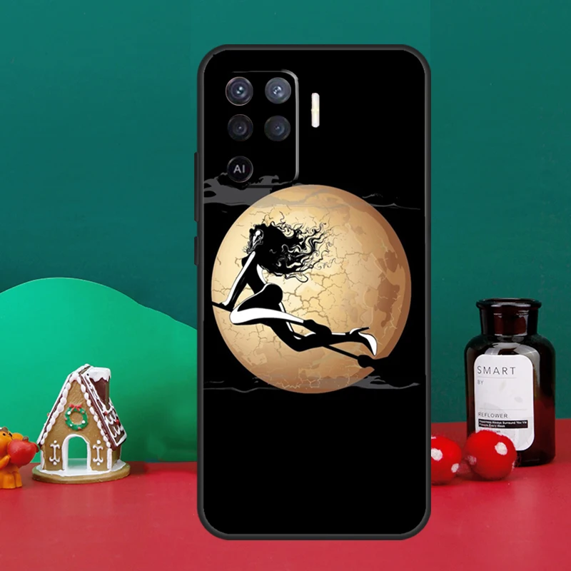 Witchcraft Halloween Dark Witch Cat Phone Case