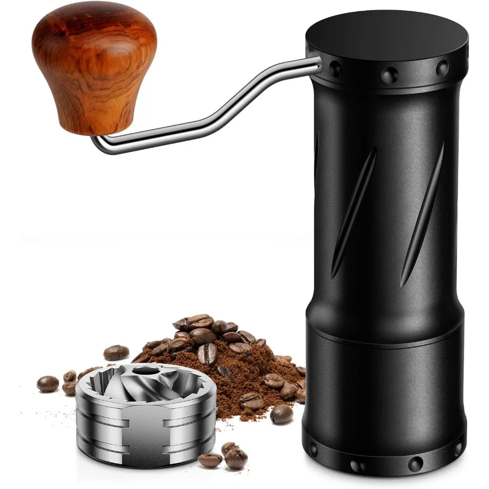 

Hand Coffee Grinder With Ultra-granular Adjustment Enhanced Stability With Wider 1.06oz Chamber Free Shipping Manual Bean Dining