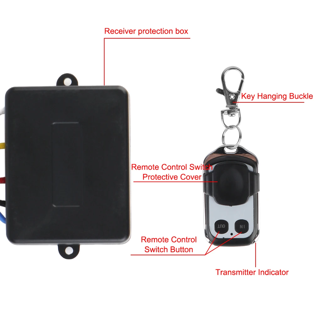 24V 12V Rescue Vehicles Winch Remote Control For Car Towing Equipment Jeep Off-road 4x4 ATV Trailer Cordless Controller Switches