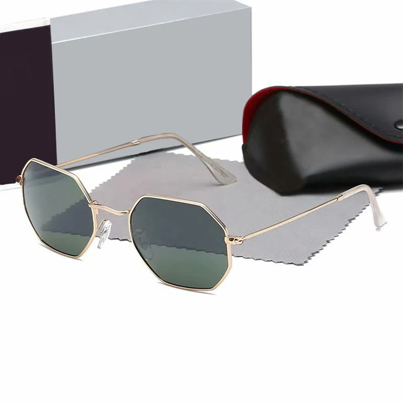 

Polygon Sunglasses Women Men Fashion Mirror Octagon Sunglasses for Women Brand Design Ladies Shades Female Gafas UV400