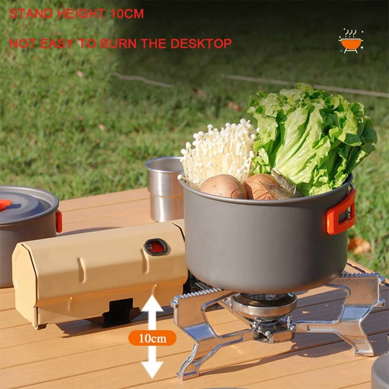 

Camping Gas Stove Portable Folding Stove Outdoor Hiking BBQ Travel Cooking Grill Cooker Cassette Gas Burner 2600W