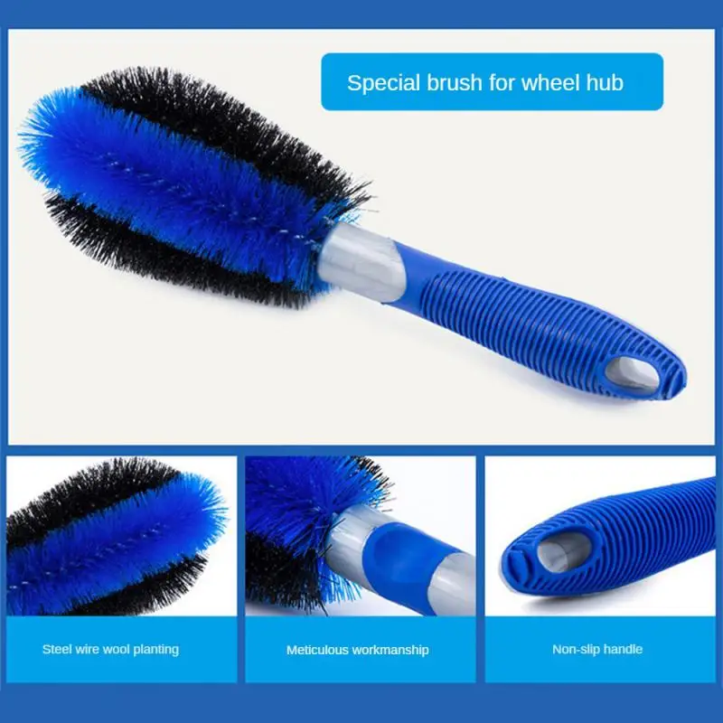 

Cleaning Tools Rubber Material Durable More Thoroughly Close Hair Rich Bristles Can Absorb Rich Car Fluid Hub Brush