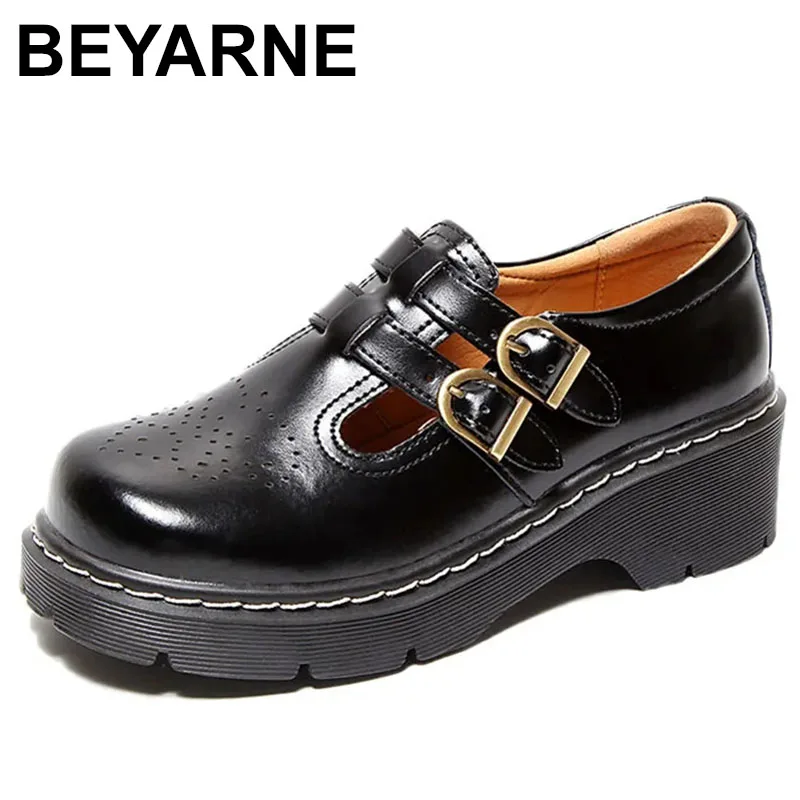 

Brand women's shoes thick bottom Japanese Mary Jane shoes women cute big head jk small leather shoes shoes for women