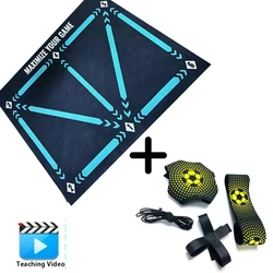 Durable Non-Slip Foldable Football Dribble Training Mat (Mat and Belt)