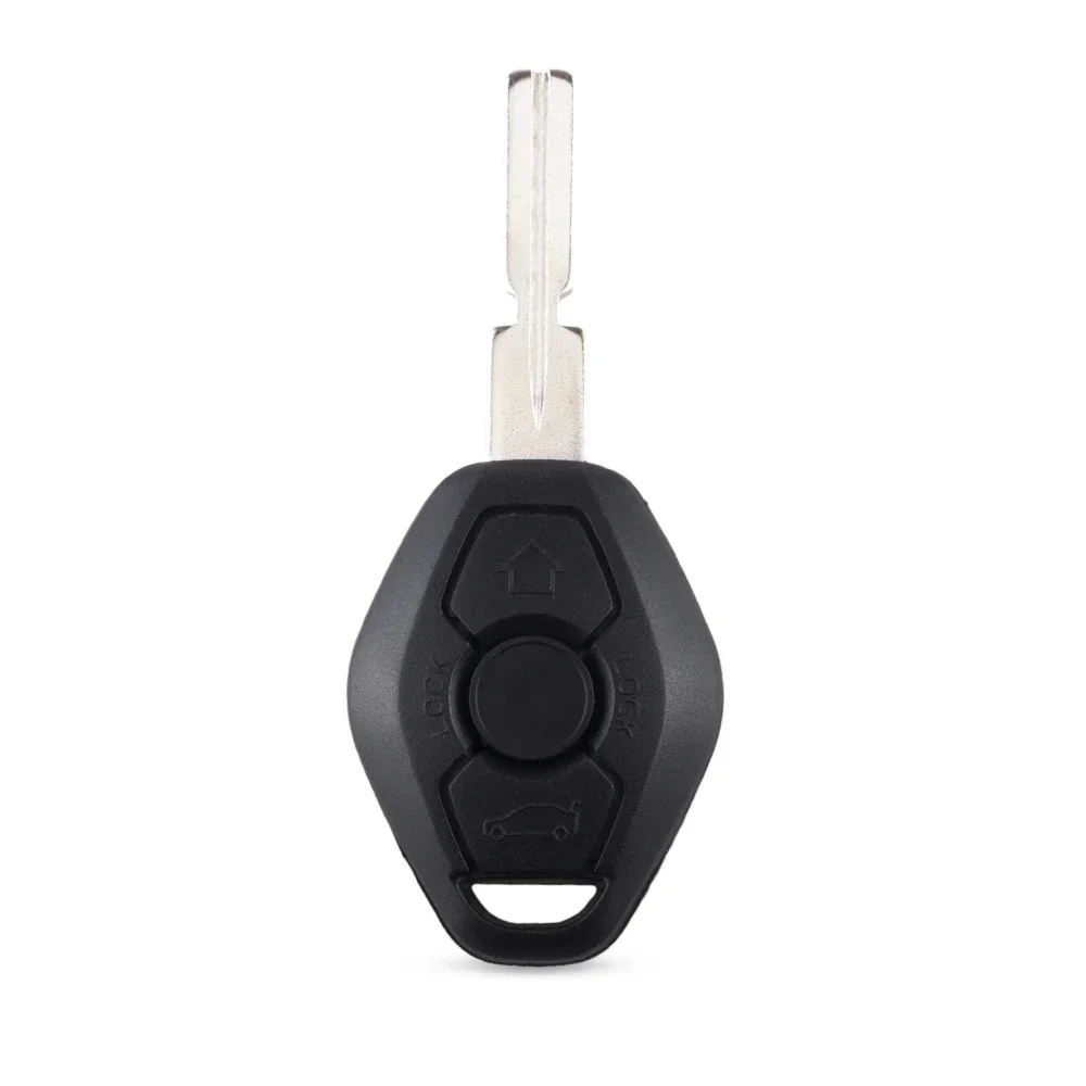Enhanced Car Key Shell Cover - 3-Button Replacement for BMW with EWS System Remote Keyless Entry