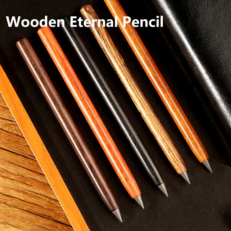 Fashionable Black Technology Wooden Pencils Eternal Pencils Offices Accessories Festival Present Students Stationery Supplies side brush filter mop cloth kit for cecotec for conga eternal pet max x treme robotic vacuum cleaner accessories replacement