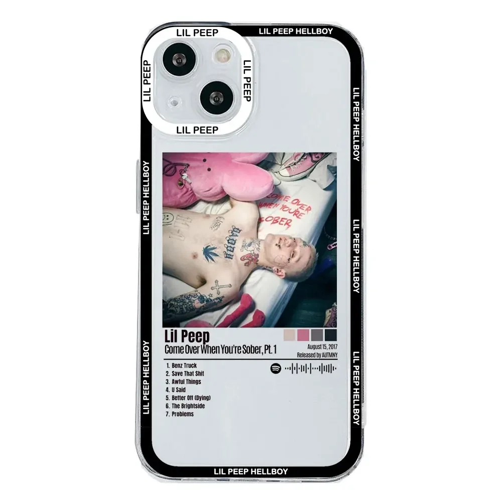 Lil Peep Hellboy Love Transparent Soft Phone Case Cover