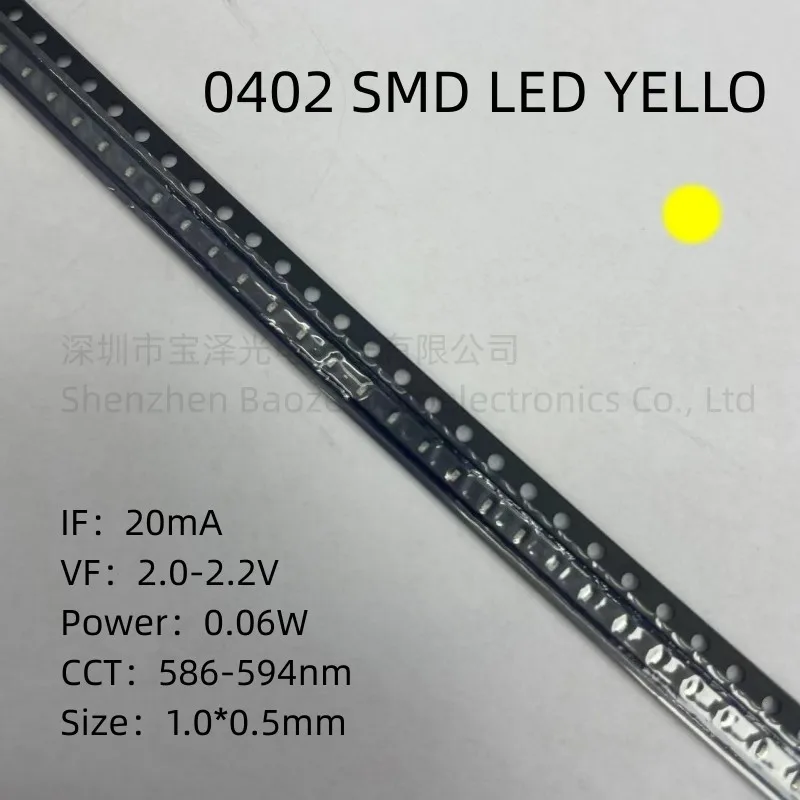 0402 SMD LED Red Yellow Green White Blue Orange Pink Ice Blue 1005 light emitting diode 100pcs/lot