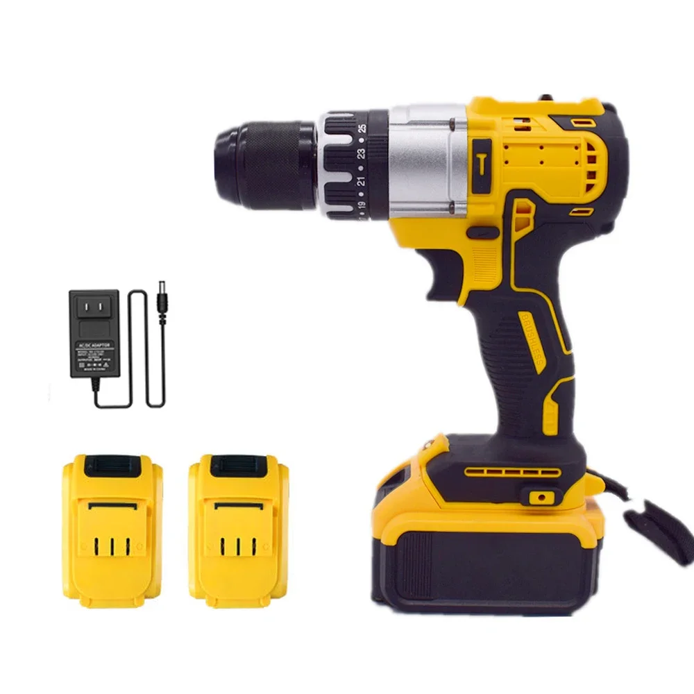 

Electric Impact Drill 3 in 1 Cordless Lithium-Ion Battery Mini Electric Power Screwdriver Dual Speed Multifunctional Drill