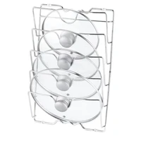 Kitchen Organizer Rack Wall Hanging Pot Cover Rack Five-Layer Pot Lid Metal Rust-Free Multifunctional Rack Pot Lid Storage Rack 2